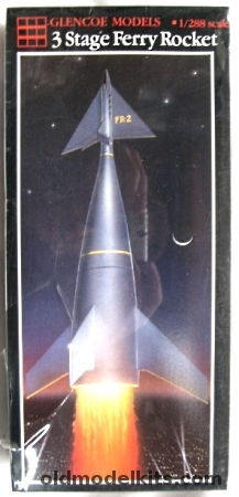 Glencoe 1/288 3 Stage Ferry Rocket Walt Disney 'Man in Space'  Ex-Strombecker, 05908 plastic model kit